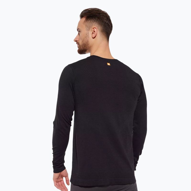 Brubeck Outdoor Wool Pro manica lunga termica da uomo nero 2