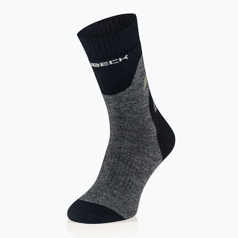 Calze da uomo Brubeck Trekking Merino graphite/khaki
