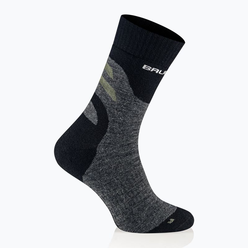 Calze da uomo Brubeck Trekking Merino graphite/khaki 2