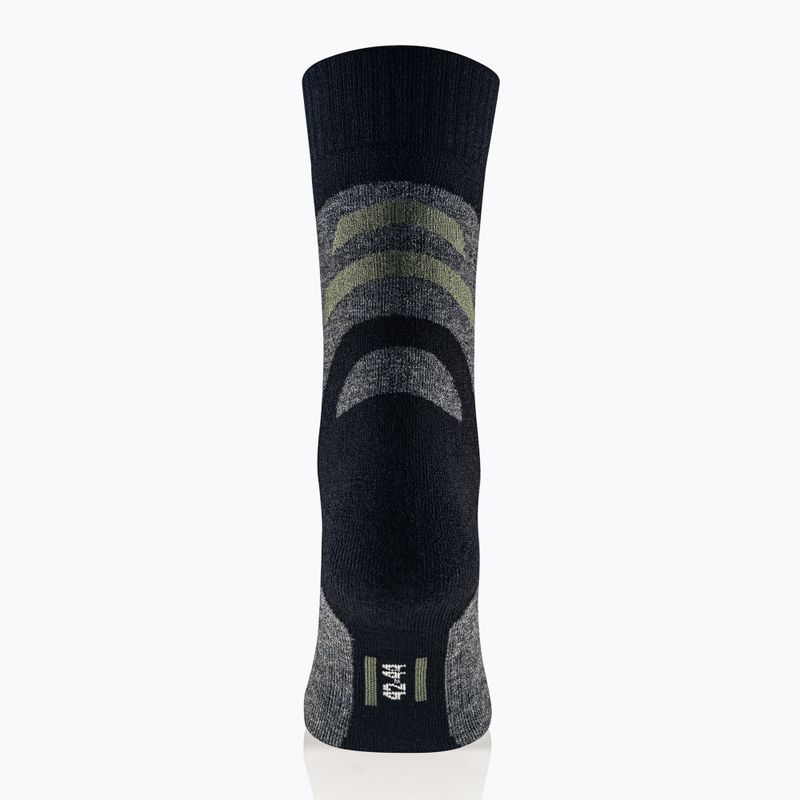 Calze da uomo Brubeck Trekking Merino graphite/khaki 3