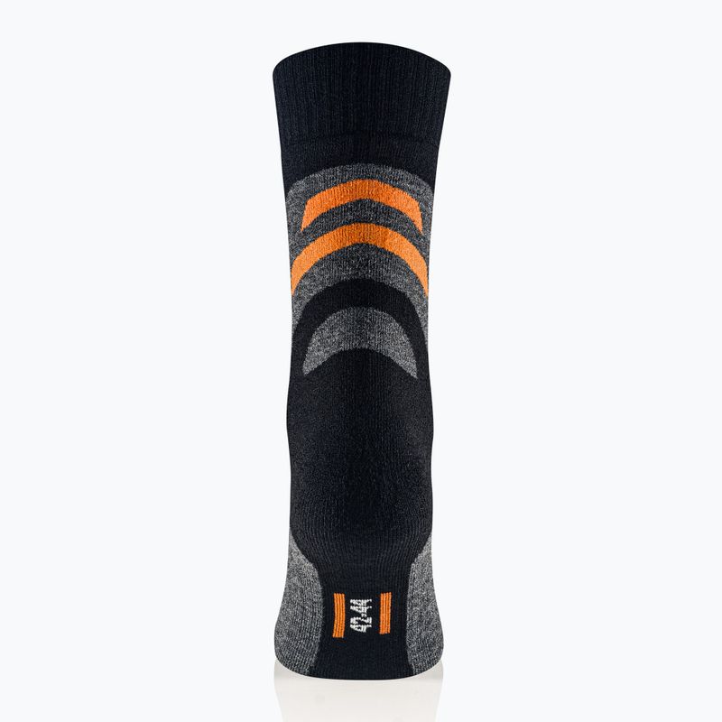 Calze da uomo Brubeck Trekking Merino grafite/arancio 3