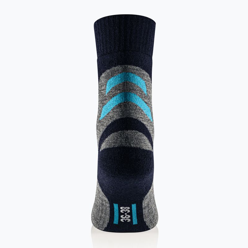 Calze donna Brubeck Trekking Merino grigio turchese 3