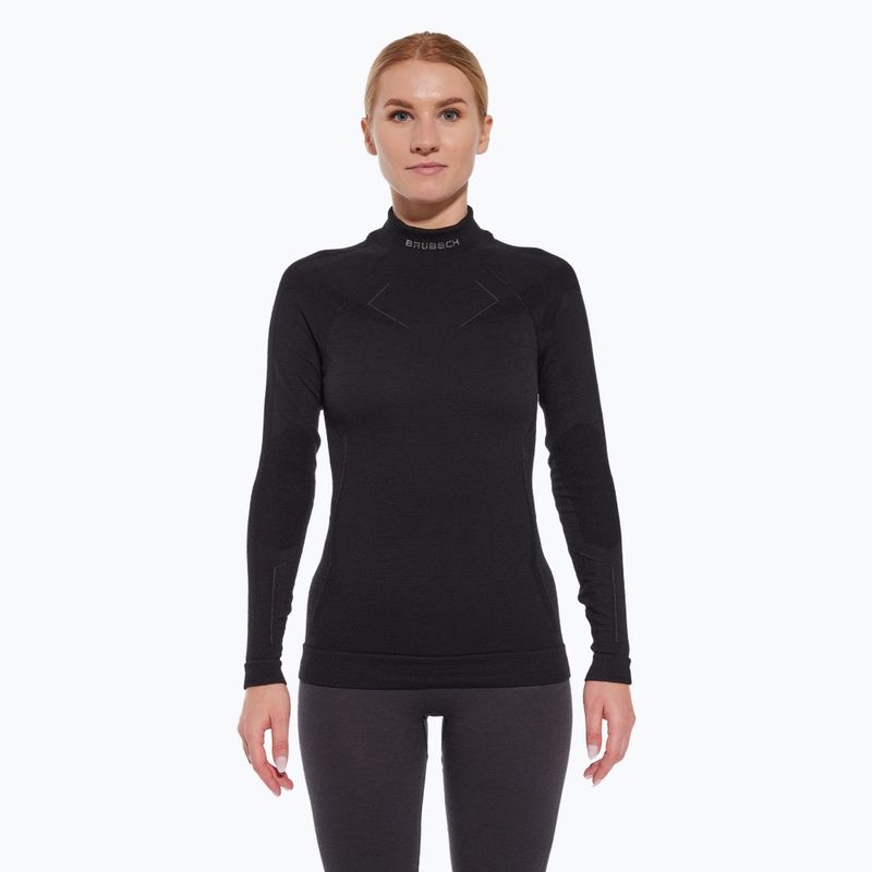 Maglia termica da donna Brubeck Extreme Merino nero
