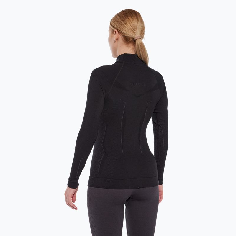 Brubeck Extreme Merino manica lunga termica donna nero 4