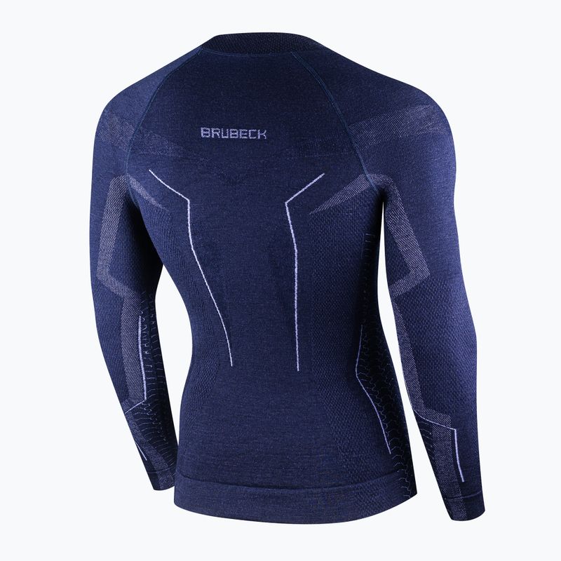 Brubeck Extreme Merino thermal longsleeve da uomo blu navy 4