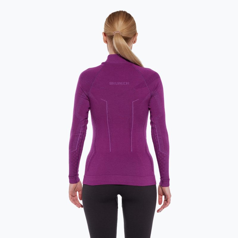 Maglia termica da donna Brubeck Extreme Merino fucsia 2