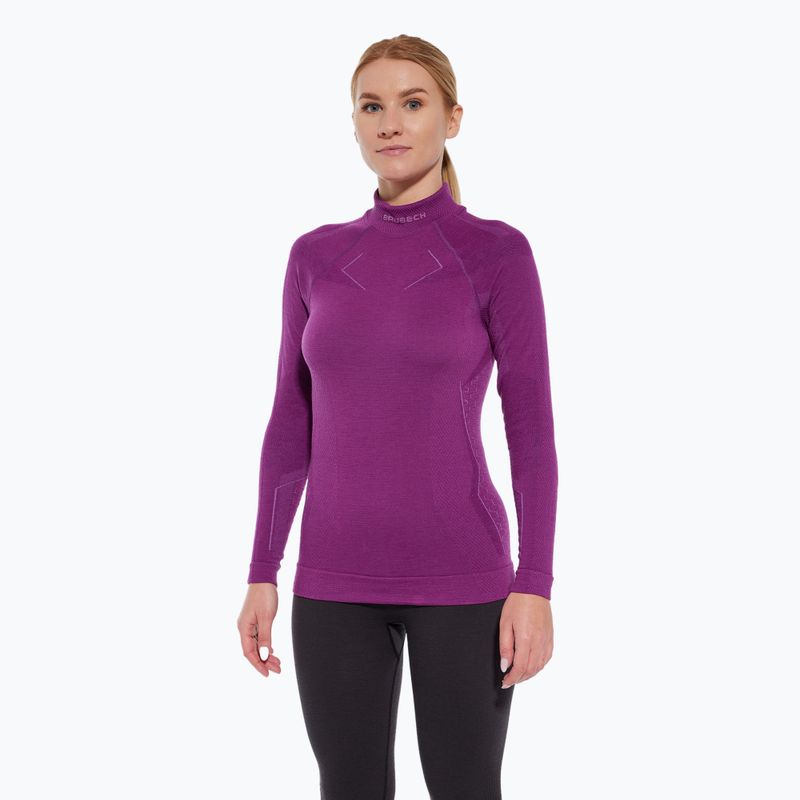 Maglia termica da donna Brubeck Extreme Merino fucsia 3