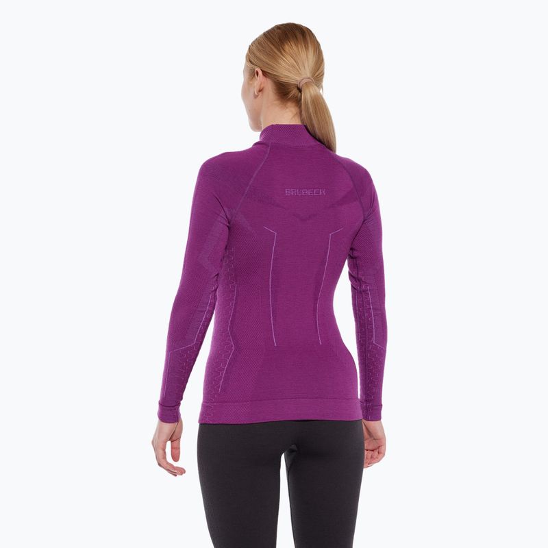 Maglia termica da donna Brubeck Extreme Merino fucsia 4