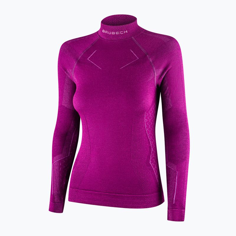 Maglia termica da donna Brubeck Extreme Merino fucsia 5