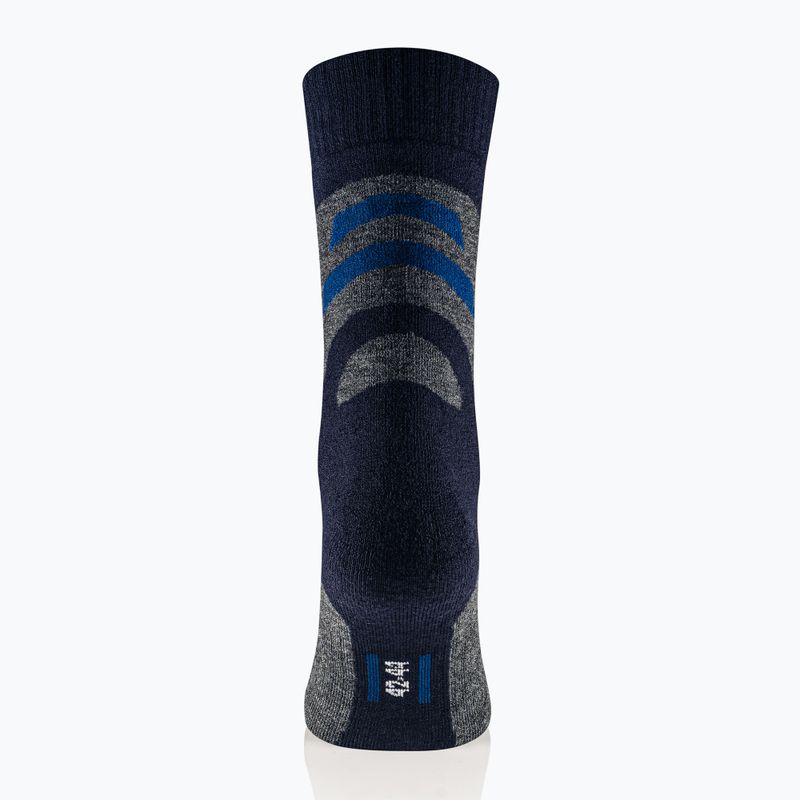 Calze da uomo Brubeck Trekking Merino grafite/blu 3