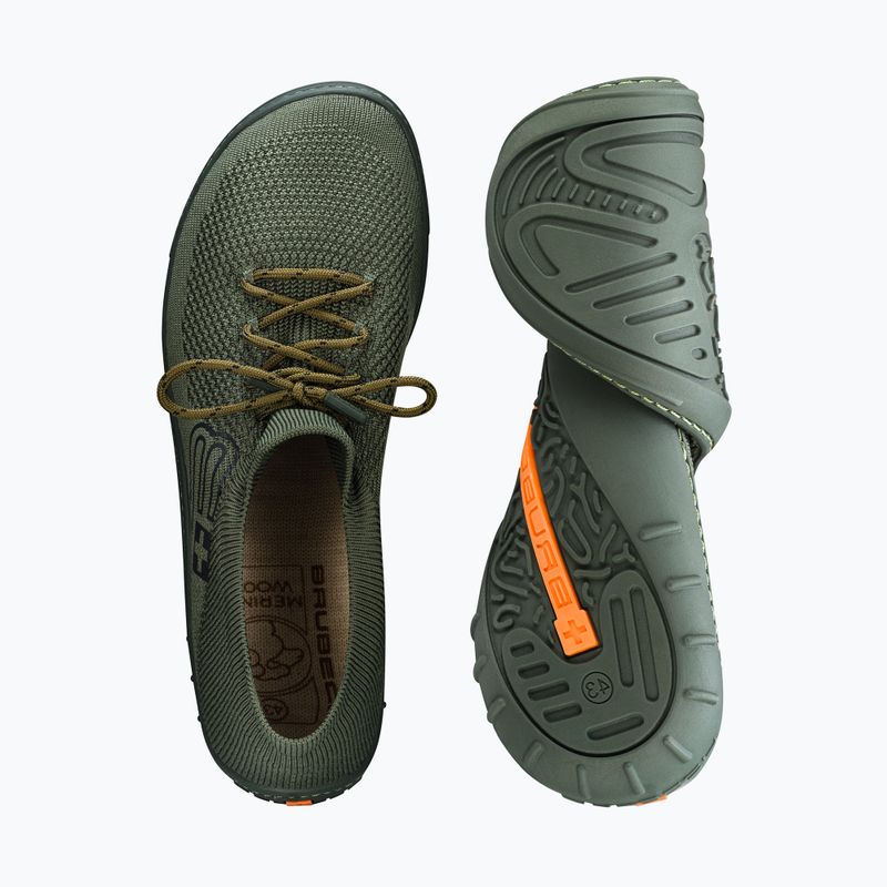 Scarpe barefoot uomo Brubeck SH5009M Barefoot Merino khaki/khaki 6
