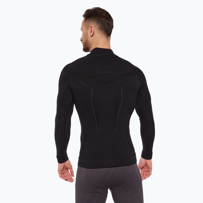 Brubeck Extreme Merino termico da uomo a maniche lunghe nero 2