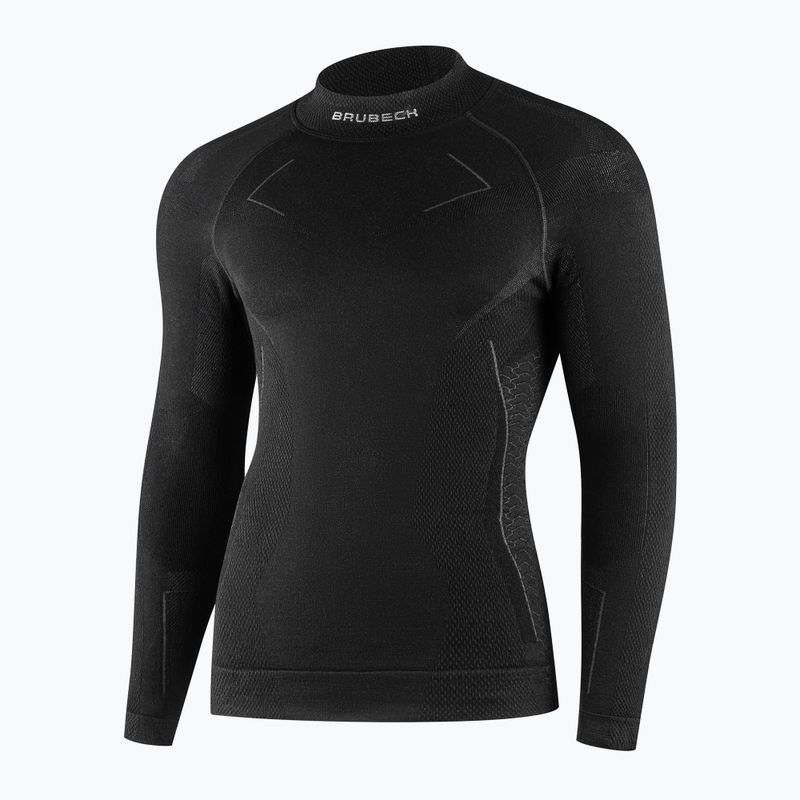 Maglia termica da uomo Brubeck Extreme Merino nero 3