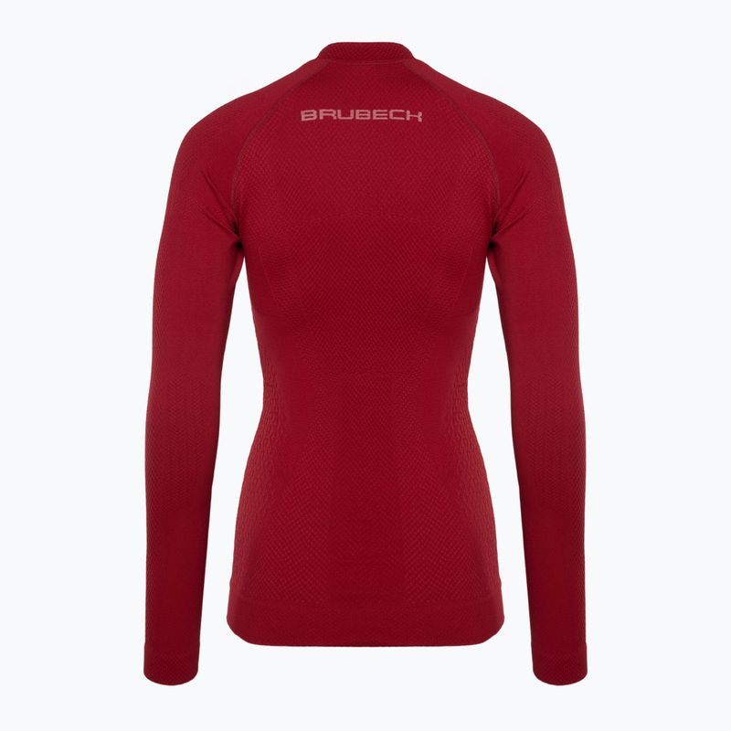 Maglia termica da donna Brubeck Extreme Thermo bordeaux 4