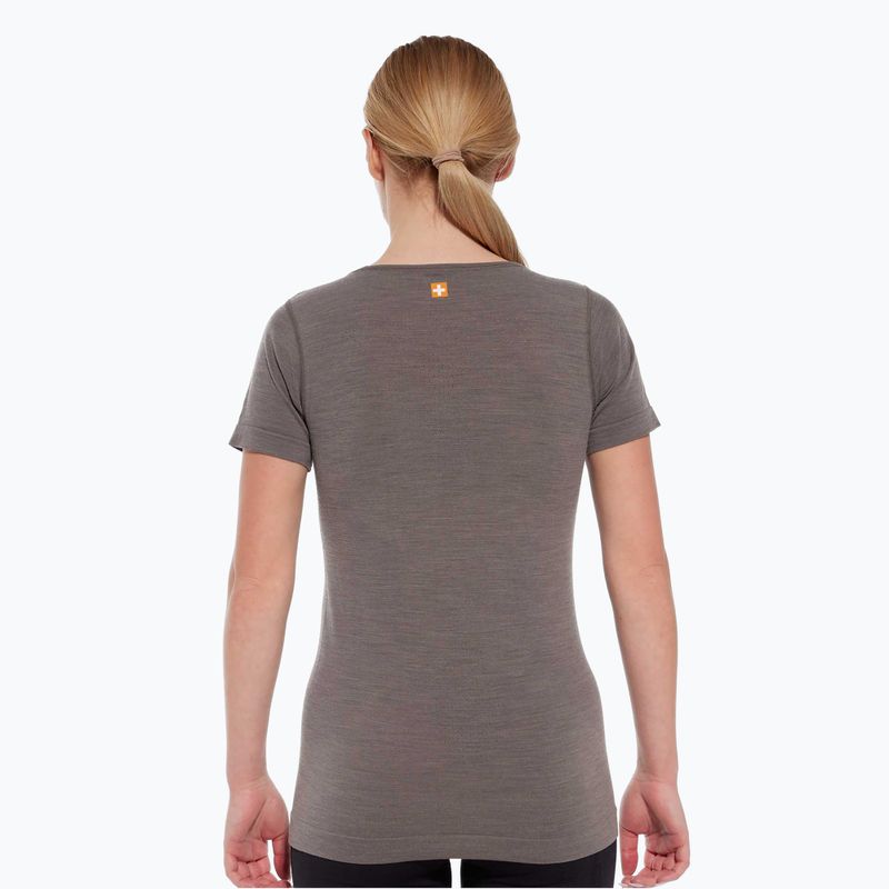 Maglia termica da donna Brubeck Outdoor Merino Wool Pro SS grey/deer 2