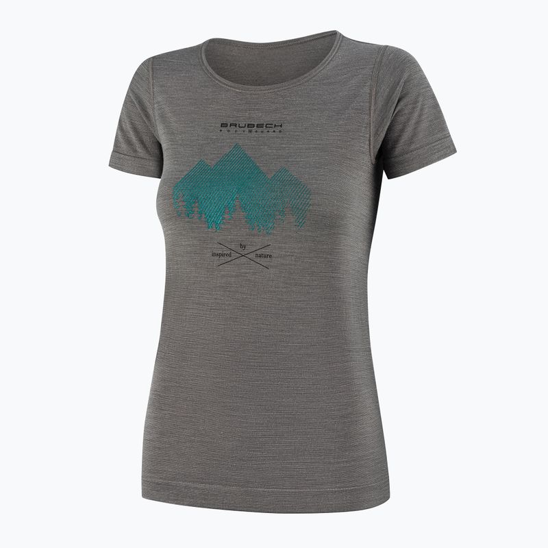 Maglia termica da donna Brubeck Outdoor Merino Wool Pro SS grey/deer 3