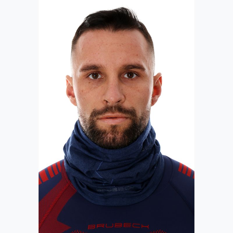 Brubeck Snood in lana blu navy 2