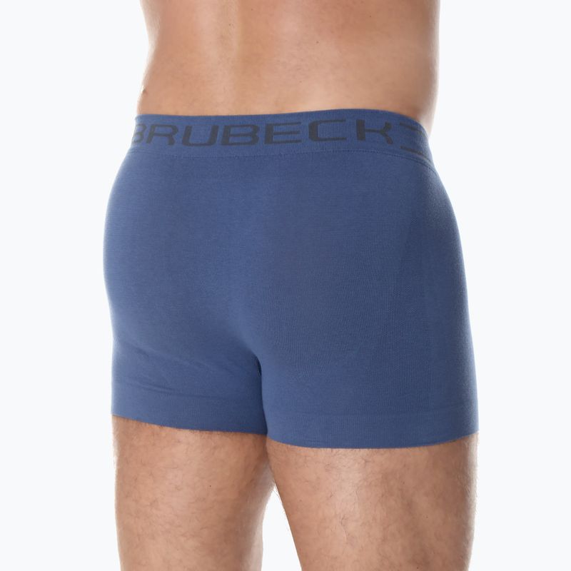 Boxer termico da uomo Brubeck BX00501A Comfort Cotone blu 7