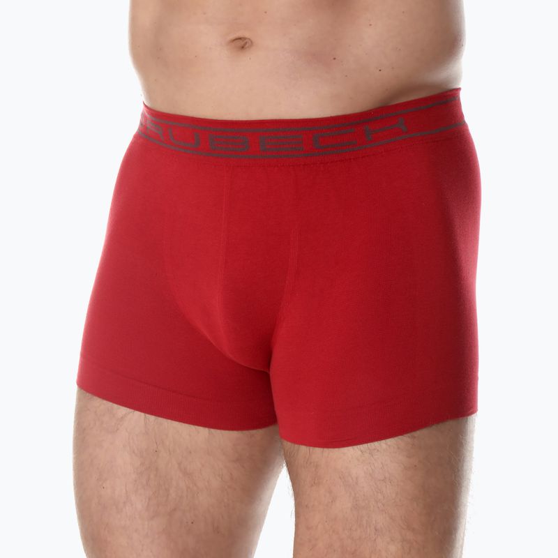 Boxer termici da uomo Brubeck BX00501A Comfort Cotone rosso scuro 6