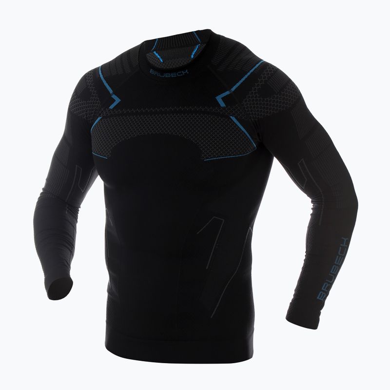 Brubeck LS13040A Thermo longsleeve uomo nero/blu 3