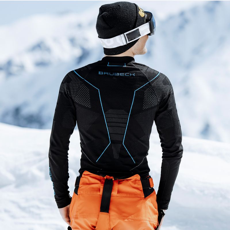 Maglia termica da uomo Brubeck Thermo nero/blu 6