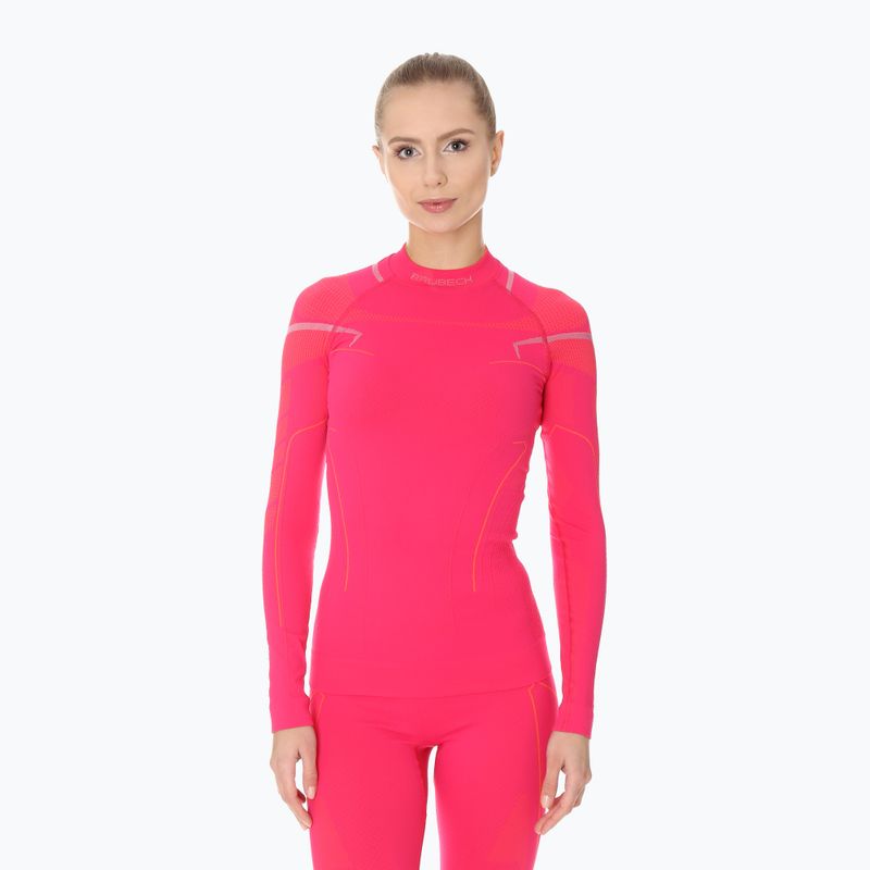 Maglia termica da donna Brubeck Thermo fucsia