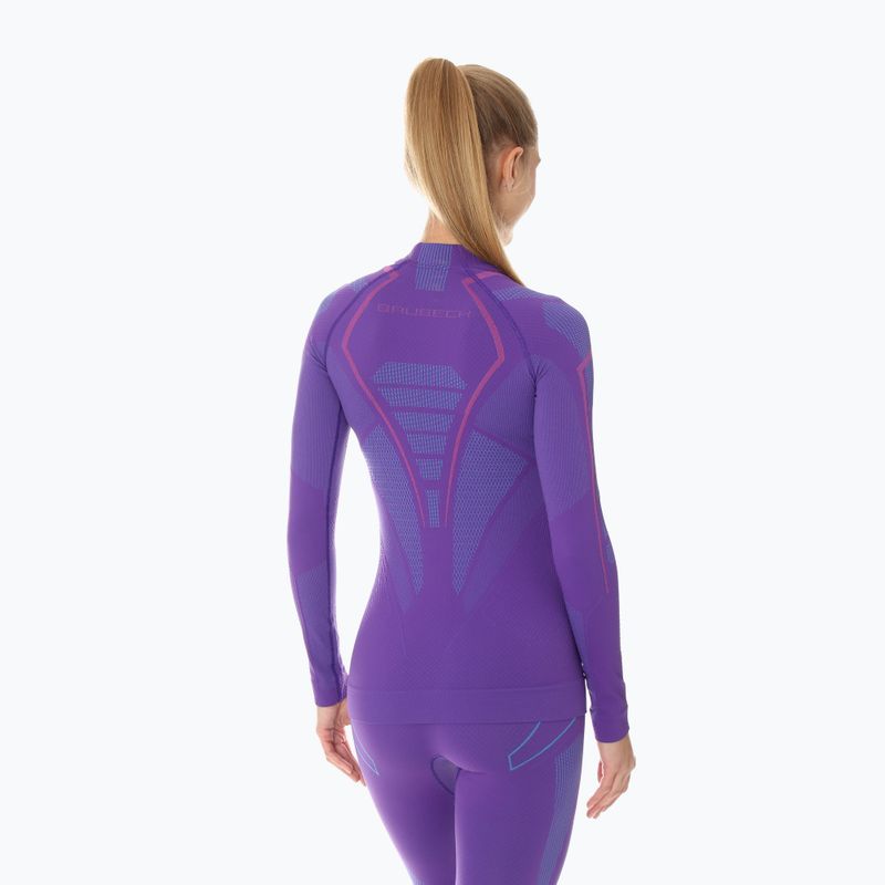 Maglia termica da donna Brubeck Thermo lavanda 2