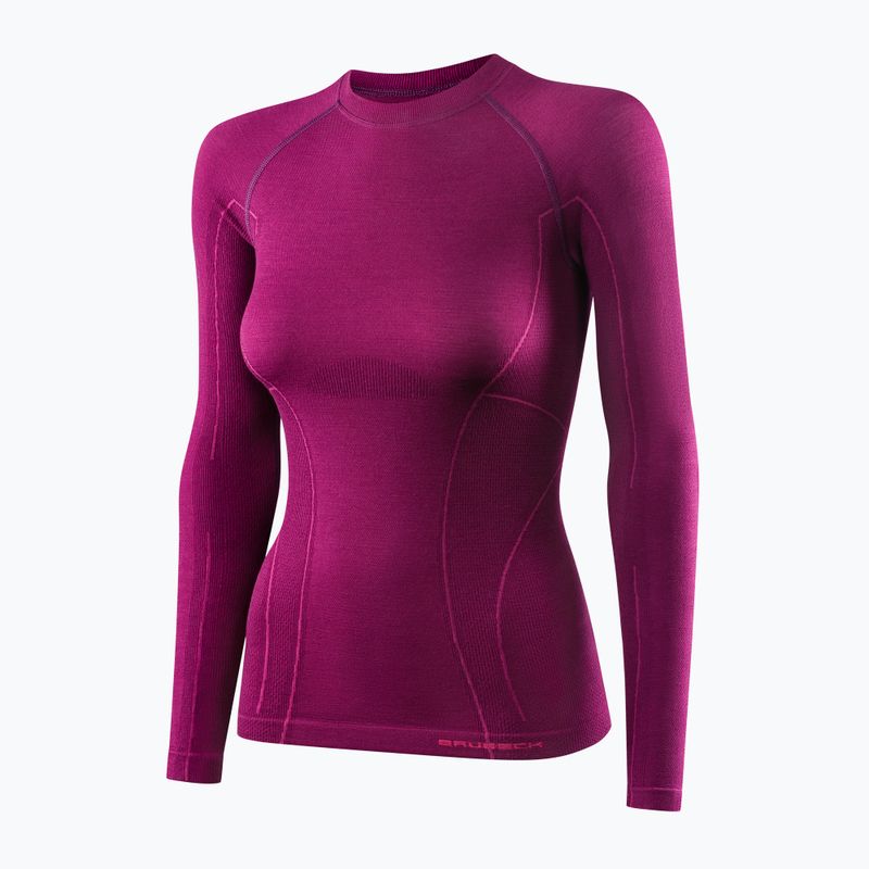 Maglia termica da donna Brubeck Active Wool prugna 3