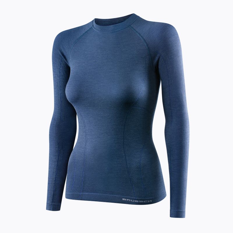 Maglia termica da donna Brubeck Merino Active Wool jeansowy 3
