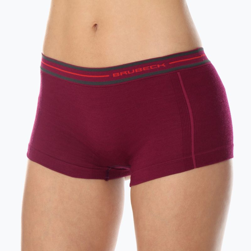 Boxer termico Brubeck da donna BX10860 Active Wool plum 5