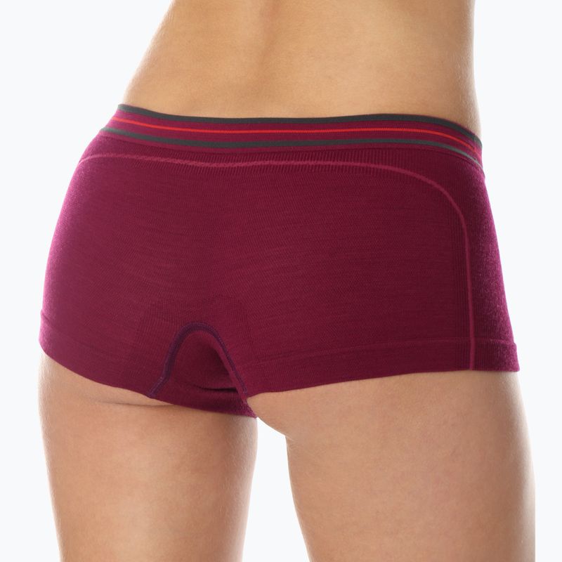 Boxer termico Brubeck da donna BX10860 Active Wool plum 6