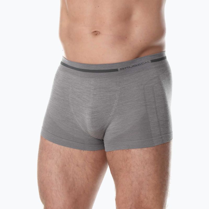 Boxer termici da uomo Brubeck Comfort Wool dark grey 2