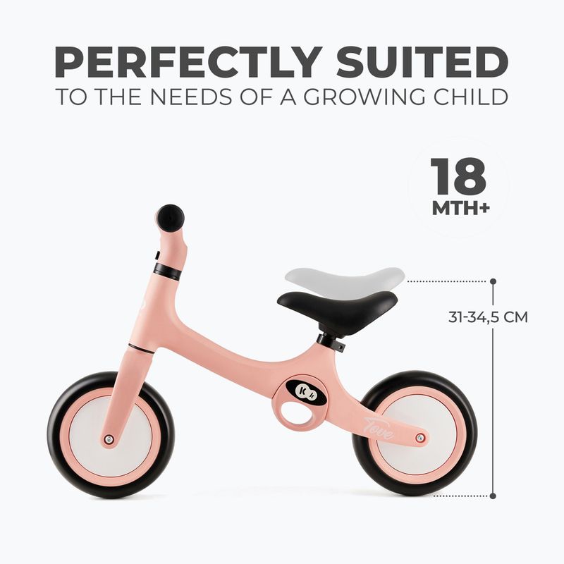 Kinderkraft bicicletta da fondo Tove rosa 8