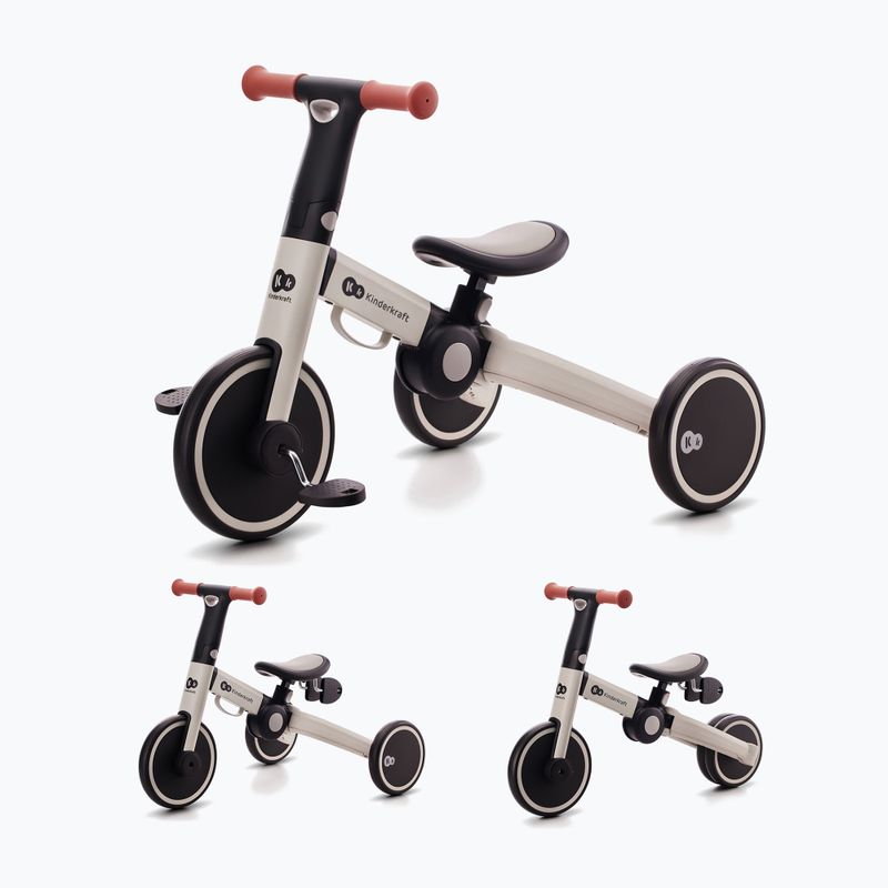 Triciclo Kinderkraft 4TRIKE grigio argento