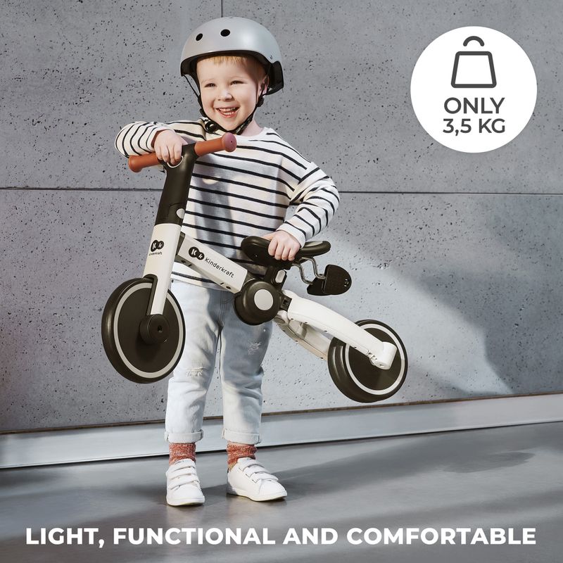 Triciclo Kinderkraft 4TRIKE grigio argento 14