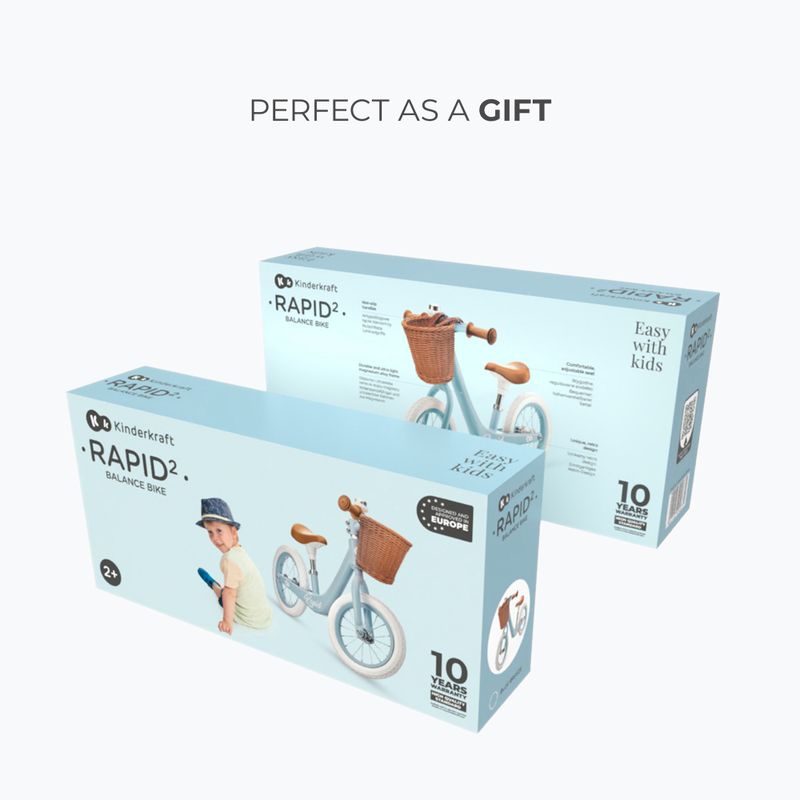 Kinderkraft bicicletta da fondo Rapid 2 blue breeze 16