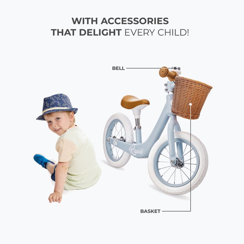 Kinderkraft bicicletta da fondo Rapid 2 blue breeze 22