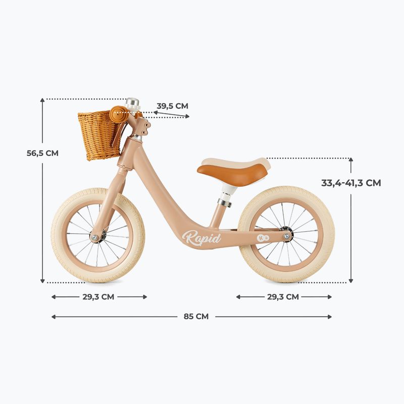 Kinderkraft bicicletta da fondo Rapid 2 rosa