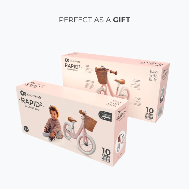 Kinderkraft bicicletta da fondo Rapid 2 rosa 6