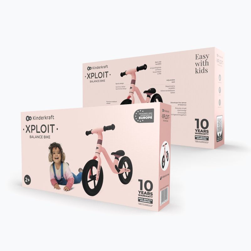 Kinderkraft Xploit bici da fondo rosa bubblegum 9