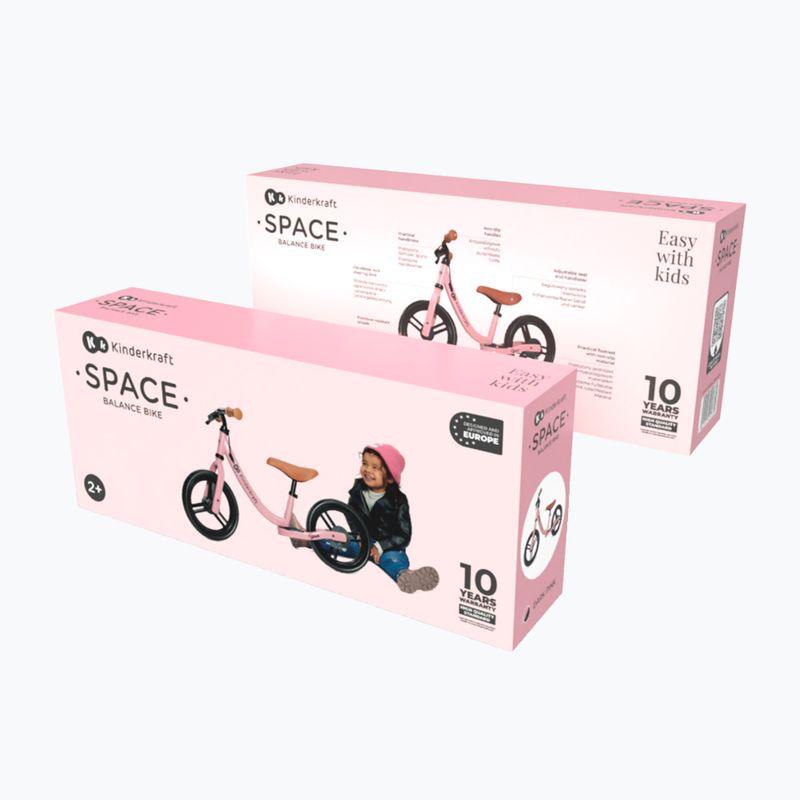 Kinderkraft bicicletta da fondo Space rosa intenso 9