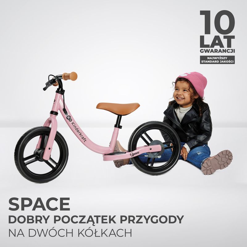 Kinderkraft bicicletta da fondo Space rosa intenso 10