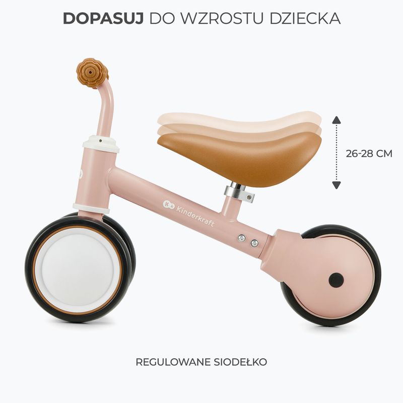 Kinderkraft Cutie rosa triciclo bici da jogging 6