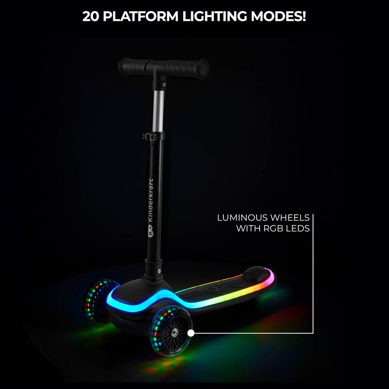 Monopattino a tre ruote per bambini Kinderkraft Raket black 9