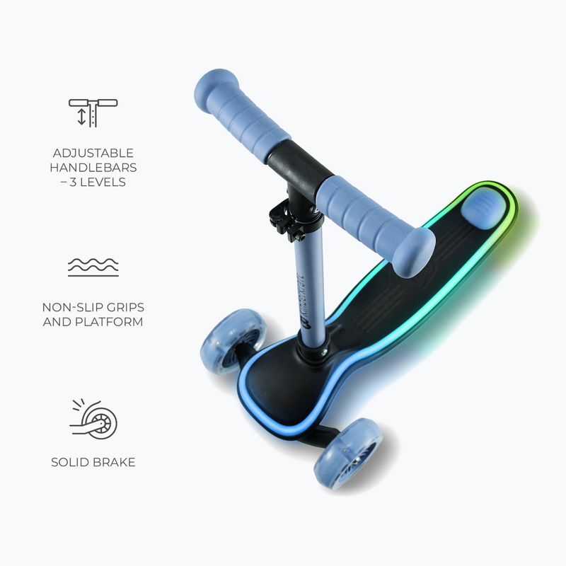 Monopattino a tre ruote per bambini Kinderkraft Raket blue 7