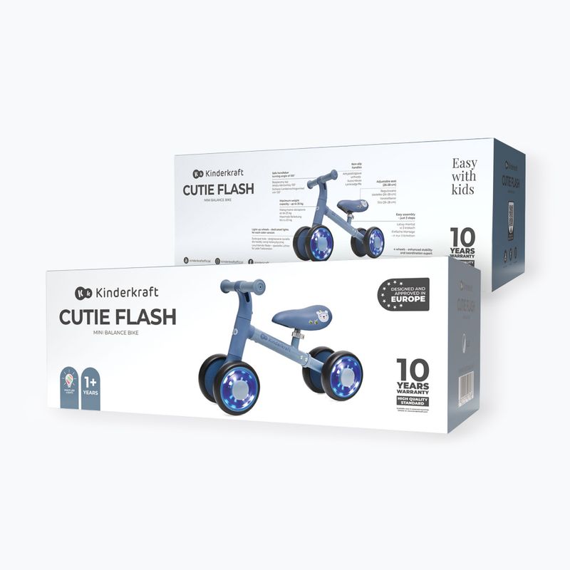 Bicicletta senza pedali Kinderkraft Cutie Flash blue 6