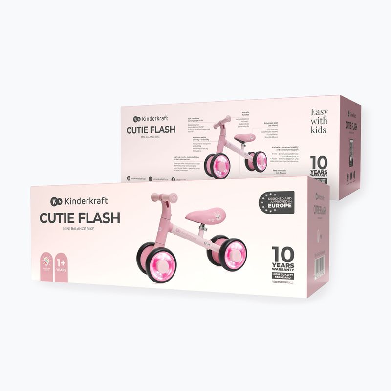 Bicicletta senza pedali Kinderkraft Cutie Flash pink 6
