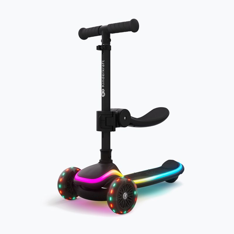 Monopattino a tre ruote per bambini Kinderkraft Raket Up black 3