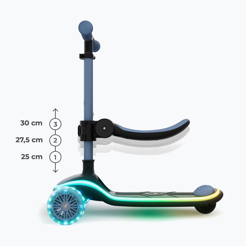 Monopattino a tre ruote per bambini Kinderkraft Raket Up blue 11
