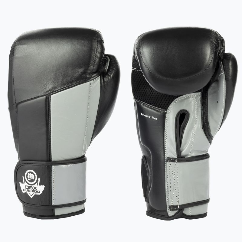 DBX BUSHIDO Guanti da boxe in pelle naturale Muay Thai nero ARB-431sz 3